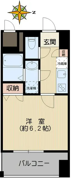 プレサンス本駒込アカデミア 5階階 間取り