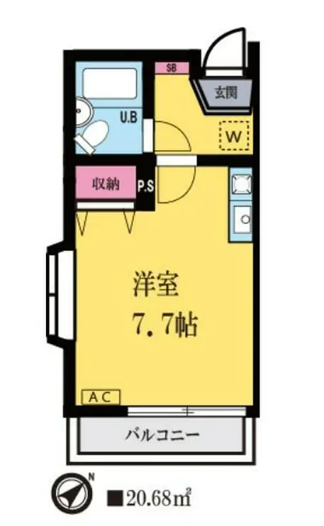 レーベンス八幡 3階階 間取り