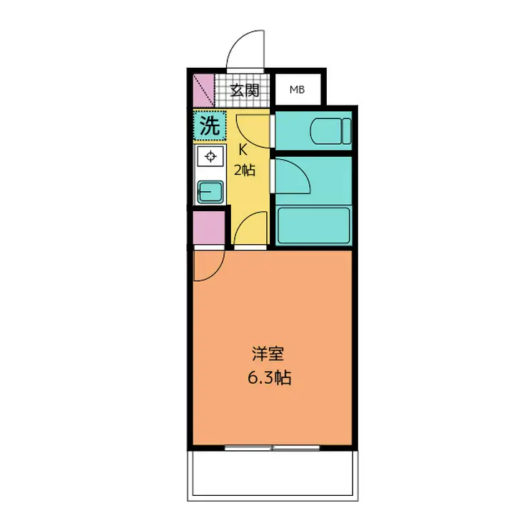 コアパレス・常葉6 4階階 間取り