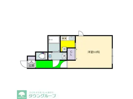 BRANCHE上前津(ワンルーム/5階)の間取り写真