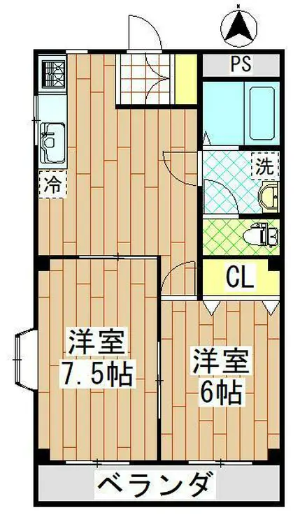 メゾンソレイユ 3階階 間取り