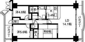 プレステージ青山(3LDK/9階)の間取り写真