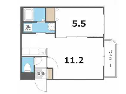 グレートヒルズ参番館(1LDK/3階)の間取り写真