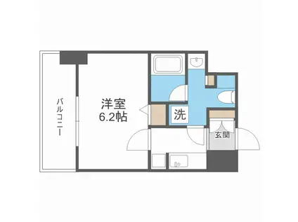 セイワパレス大今里(1K/7階)の間取り写真