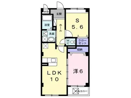 マジコール コーポ(1SLDK/1階)の間取り写真