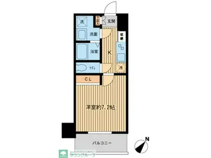 PRIMAL MACHIDA プライマルマチダ(1K/5階)の間取り写真