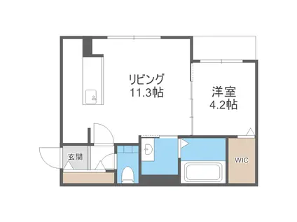 PREMIER IST KOTONI STA(1LDK/4階)の間取り写真
