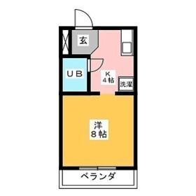 シャトレ蔵持(1K/1階)の間取り写真