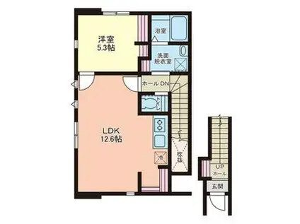 IL MIO CAMPOII(1LDK/2階)の間取り写真