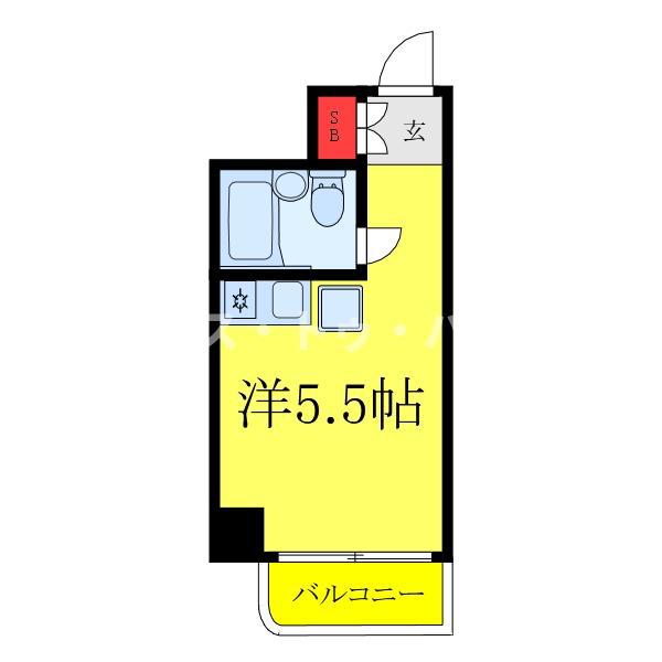 グリーンピア大塚(ワンルーム/4階)の間取り写真