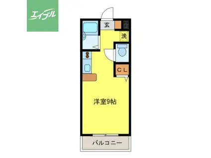 道ノ尾SC(ワンルーム/2階)の間取り写真