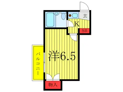 エクセル板橋(1K/2階)の間取り写真