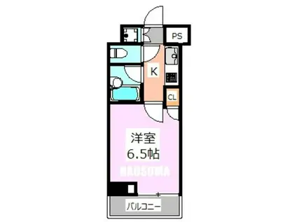 ルーブル巣鴨(1K/4階)の間取り写真