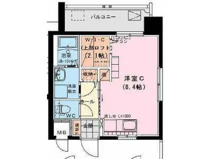 BON HILL駅前(ワンルーム/7階)の間取り写真