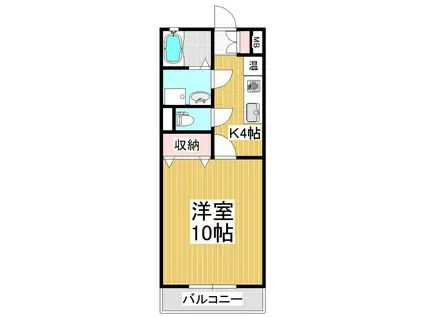 フォレスティ双葉(1K/2階)の間取り写真