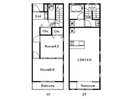 PORT VISTAII(2LDK/1階)の間取り写真