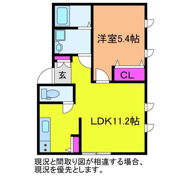 小針藤山NEOMAISON(1LDK/1階)の間取り写真