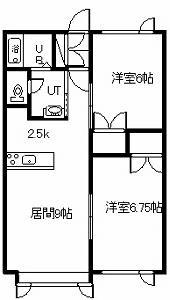 LEBEN6・5(2LDK/2階)の間取り写真