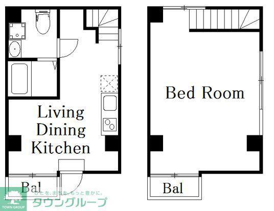DECOR RESIDENCE田原町(1LDK/5階)の間取り写真