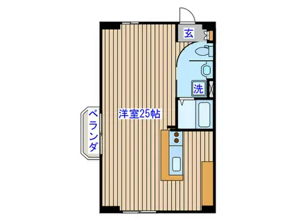 サンフェリーチェ・17(ワンルーム/5階)の間取り写真