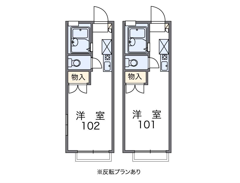 レオパレスシゲール(1K/1階)の間取り写真