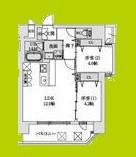 スプランディッド梅田ウエスト(2LDK/6階)の間取り写真