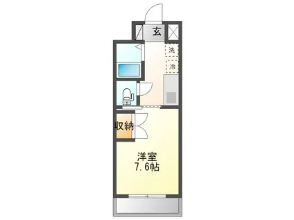 パテオ97(1K/3階)の間取り写真