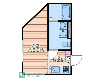 町屋PRIMECOURT(ワンルーム/3階)の間取り写真