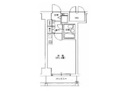 藤和シティコープ練馬(ワンルーム/4階)の間取り写真