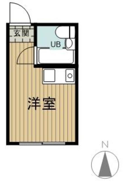 ブランシェ百合ヶ丘(ワンルーム/2階)の間取り写真