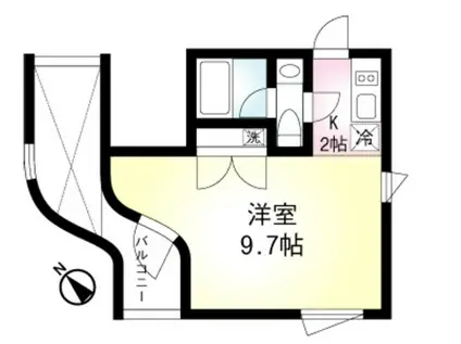  コルテ(1K/5階)の間取り写真