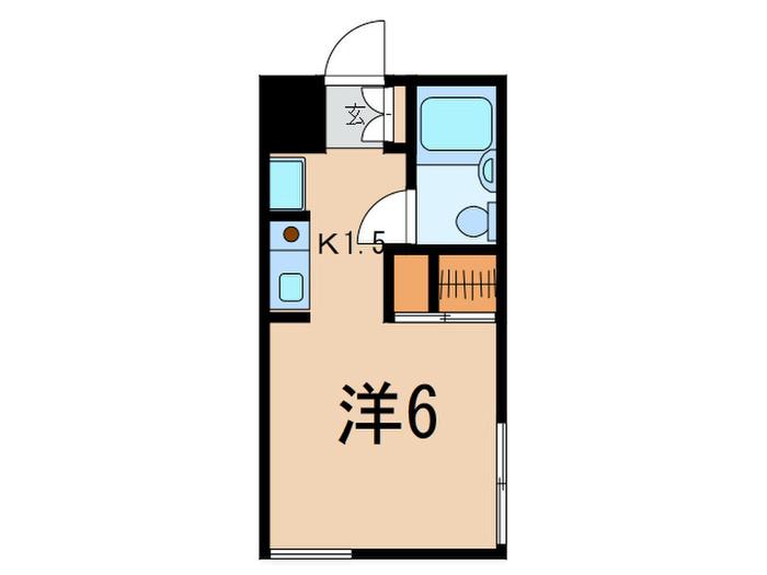 第二メゾン竹松(1K/1階)の間取り写真