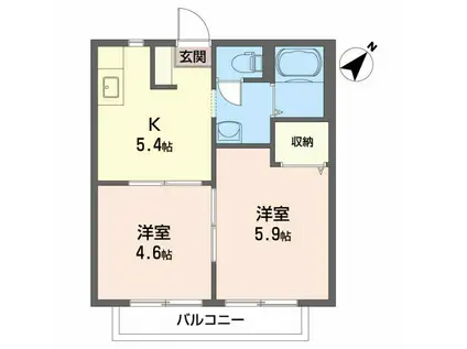 シャーメゾンTOYO(2K/1階)の間取り写真