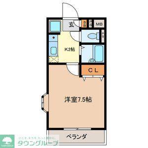 ロイヤルY宮原(1K/3階)の間取り写真