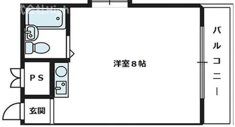 エクセルマンション(ワンルーム/3階)の間取り写真