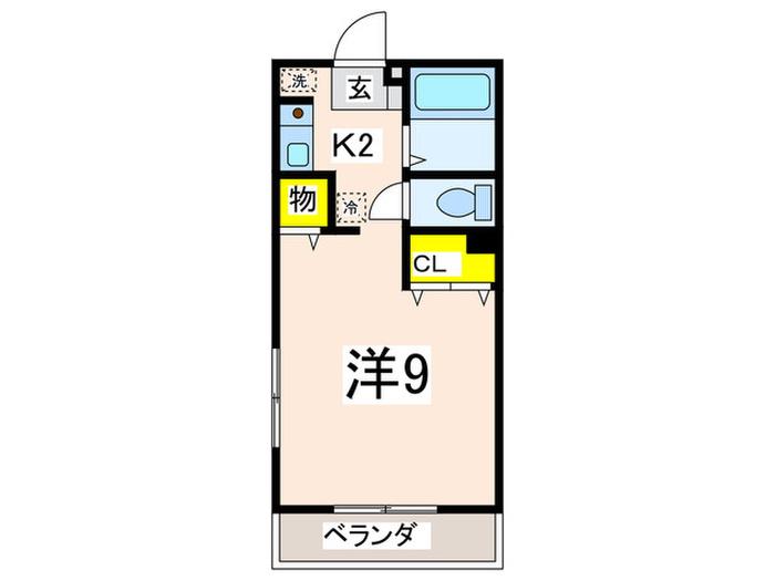 CASA DE ESTRELLTA(1K/1階)の間取り写真