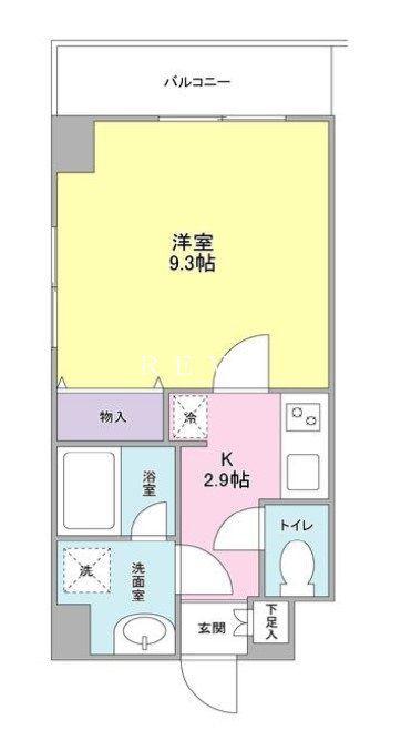 ヒルサイド御茶ノ水(1K/7階)の間取り写真