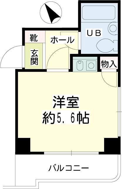 エスパッソ綾瀬(1K/5階)の間取り写真