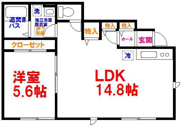 SEI・DUEIII(1LDK/1階)の間取り写真