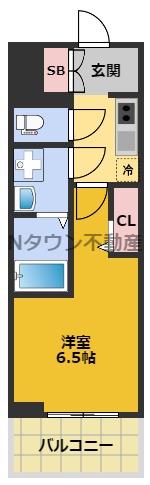 S-RESIDENCE上前津駅前(1K/7階)の間取り写真