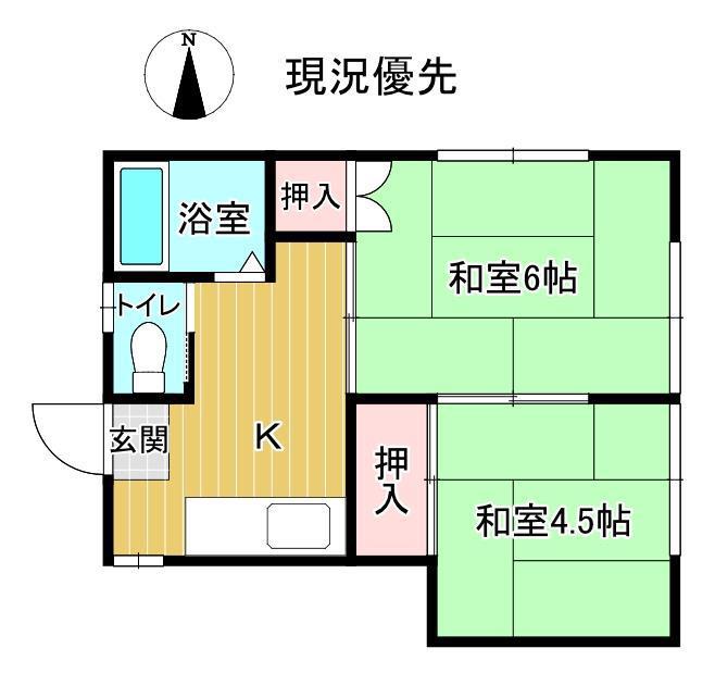 ADVANCE南館 二番館(2K/2階)の間取り写真