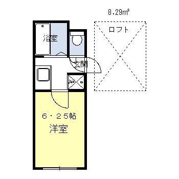 シティハイム大野(ワンルーム/1階)の間取り写真