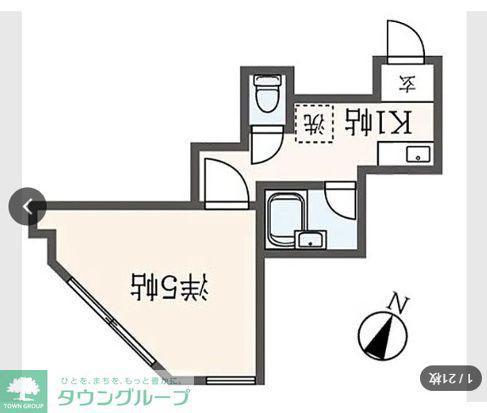 サニーヒル(ワンルーム/3階)の間取り写真