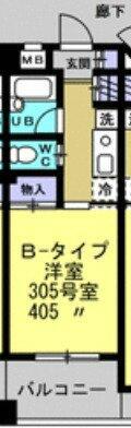 MAISON DE HANEDA(1K/4階)の間取り写真