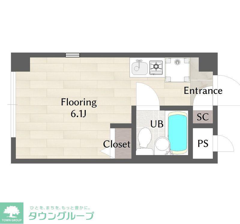 アムハイツ上北沢(ワンルーム/3階)の間取り写真