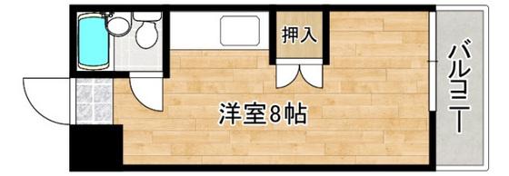 FORウエスト宇品(ワンルーム/4階)の間取り写真