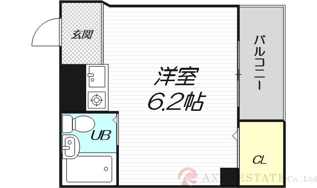 シティライフ8(ワンルーム/6階)の間取り写真