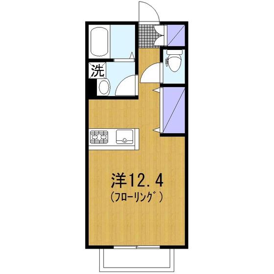 あれーず(ワンルーム/1階)の間取り写真