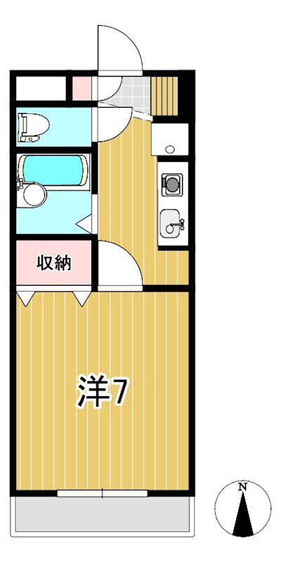 タイクーンズパレス(1K/1階)の間取り写真