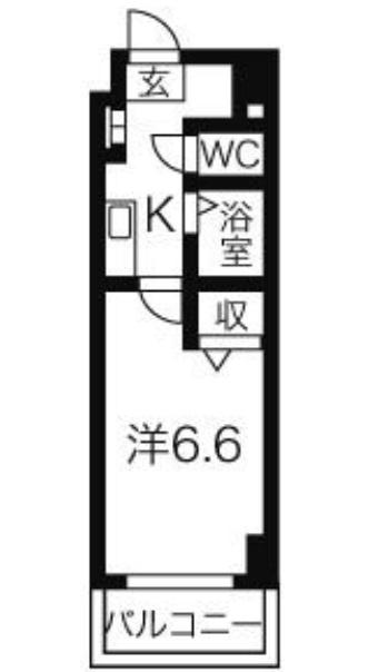 クリエイト妙音(1K/3階)の間取り写真